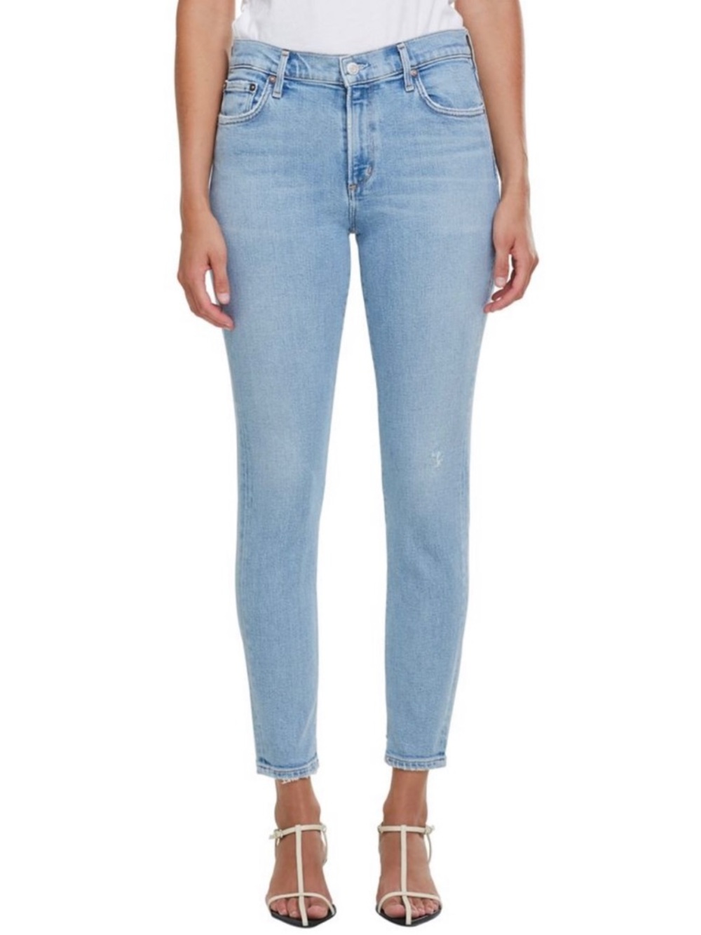 AGOLDE Women's Sophie Ankle Air Mid Rise Skinny Jean Size 25